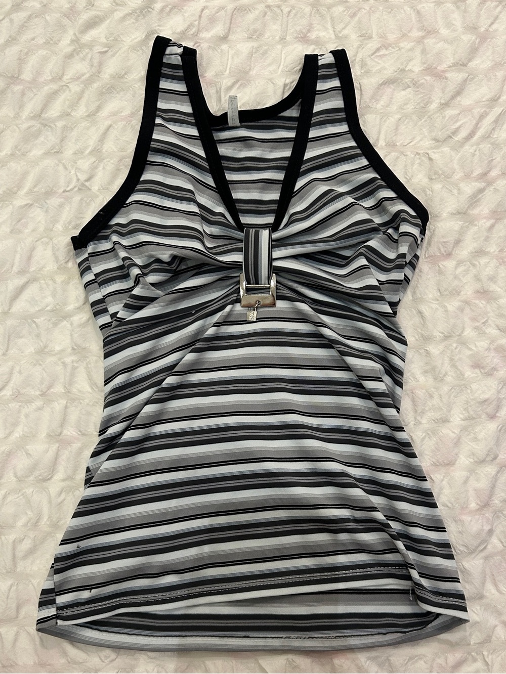 Black & White Striped Tank Top